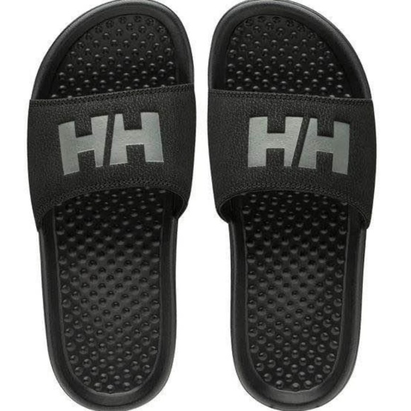 BRAND NEW men helly hansen HH black slides / slippers size US 7 & US 8 - Picture 1 of 7
